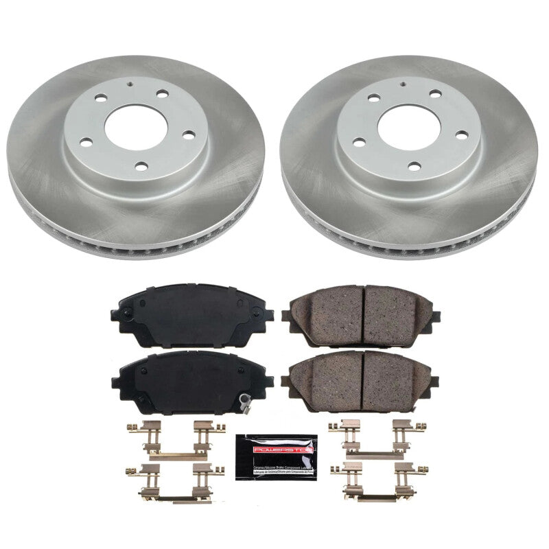 Power Stop 16-21 Mazda CX-3 Front Semi-Coated Rotor Kit PowerStop