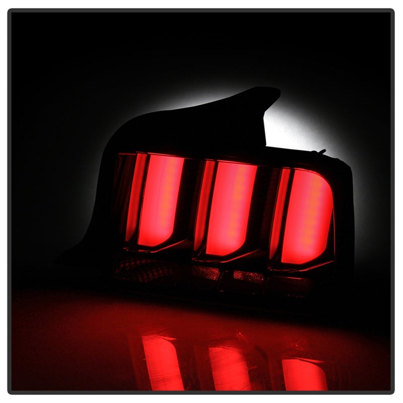 Spyder 05-09 Ford Mustang (White Light Bar) LED Tail Lights - Black ALT-YD-FM05V3-LED-BK SPYDER