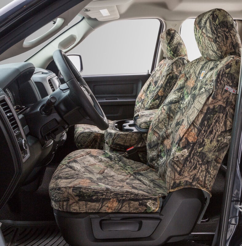 Covercraft 22-24 Ford Maverick Carhartt Camo SeatSaver Custom Front Row Seat Covers - Mossy Oak