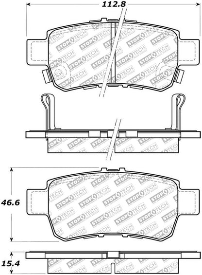 StopTech Street Disc Brake Pads - 305.10880 Stoptech