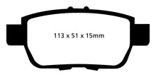 Load image into Gallery viewer, EBC Ultimax2 Rear Brake Pads - UD1103