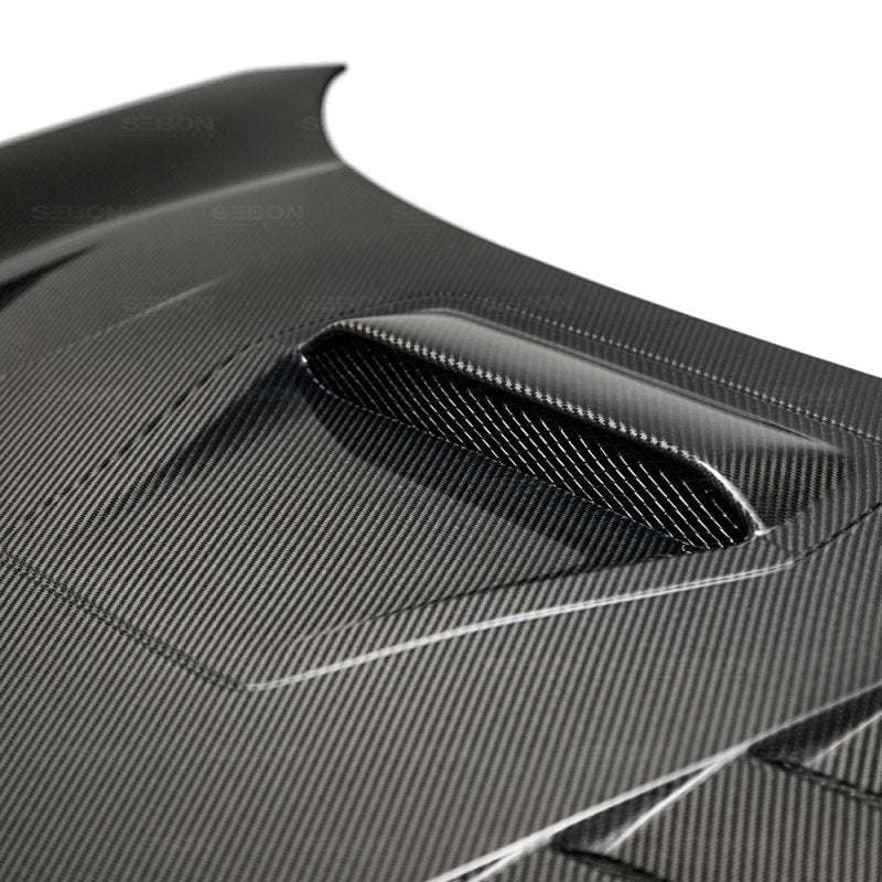 Seibon TS-style carbon fiber hood for 2017-2021 Honda Civic Type R - HD17HDCVR-TS Seibon