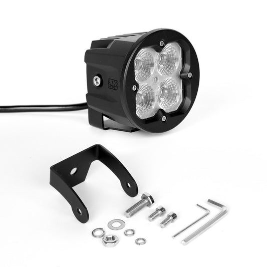 XKGlow 2pc Round XKchrome 20w LED Cube Light with RGB Accent Light Kit w/ Controller & Fog Mount- Flood Beam - Part XK065003-FL-KIT