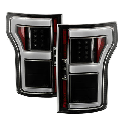 Spyder 18-20 Ford F150 w/ Rear Blind Spot LED Tail Lights - Black (ALT-YD-FF15018BS-LED-BK) SPYDER