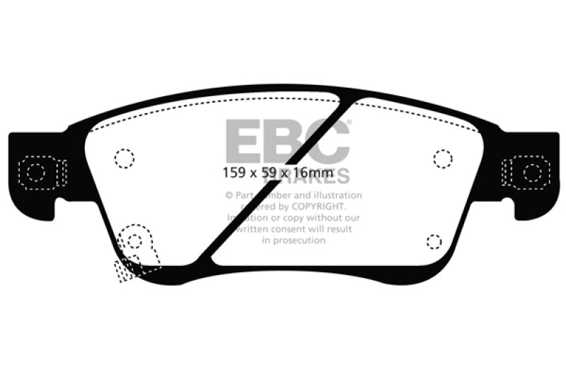 EBC Ultimax2 Front Brake Pads - UD1287 EBC