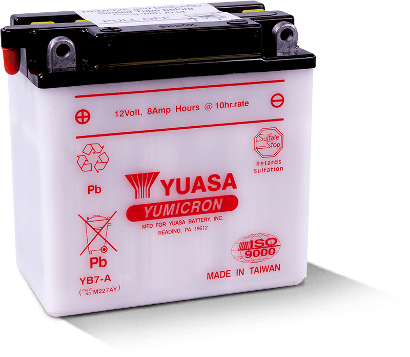 Yuasa YB7-A Yumicron 12 Volt Battery Yuasa Battery