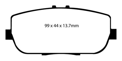 EBC Ultimax2 Rear Brake Pads - UD1180 EBC