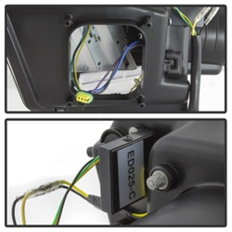 Spyder Ford Mustang 10-13 Projector Headlights - HID Model Only - Black PRO-YD-FM2010V2-HID-BK SPYDER