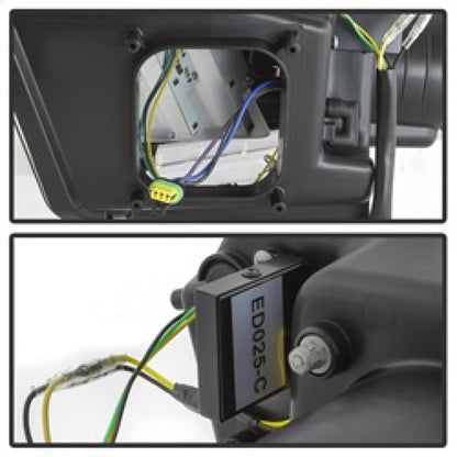 Spyder Ford Mustang 10-13 Projector Headlights - HID Model Only - Black PRO-YD-FM2010V2-HID-BK SPYDER
