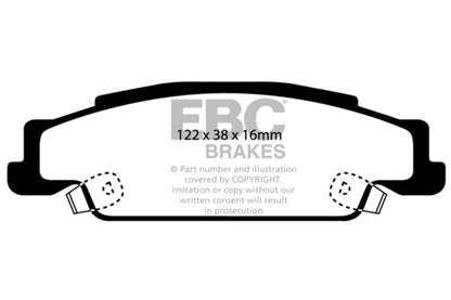 EBC Ultimax2 Rear Brake Pads - UD922 EBC