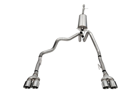Corsa 19-23 Chevrolet Silverado 1500 5.3L 147.5in Wheel Base Cat-Back Dual Rear 4in Polish Tips CORSA Performance