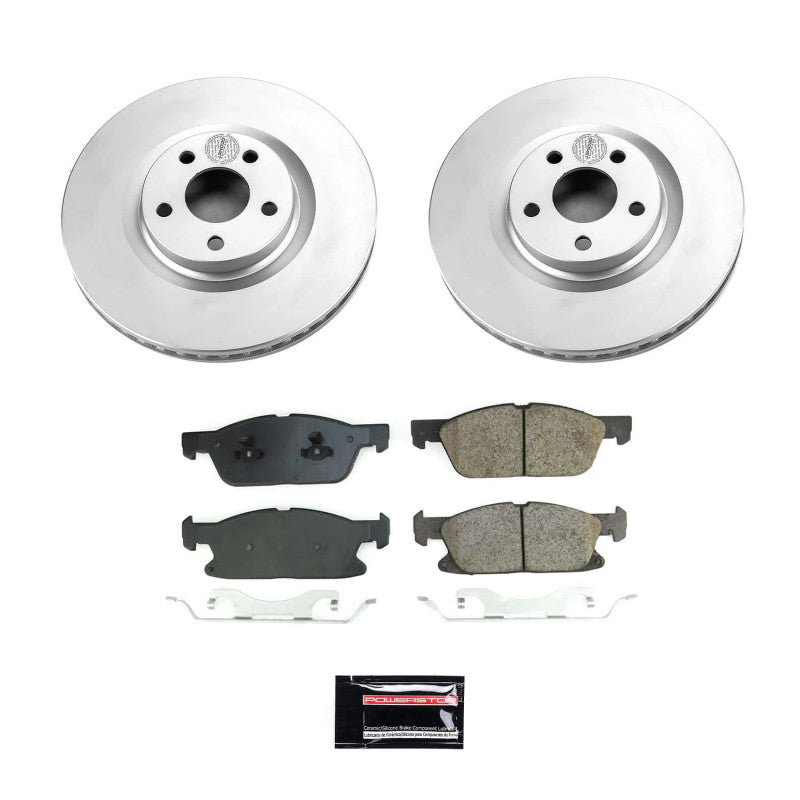 Power Stop 17-20 Lincoln Continental Front Z17 Coated Brake Kit PowerStop