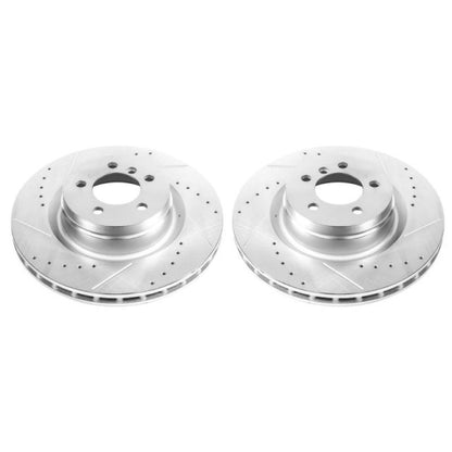 Power Stop 06-12 Land Rover Range Rover Front Evolution Drilled & Slotted Rotors - Pair PowerStop