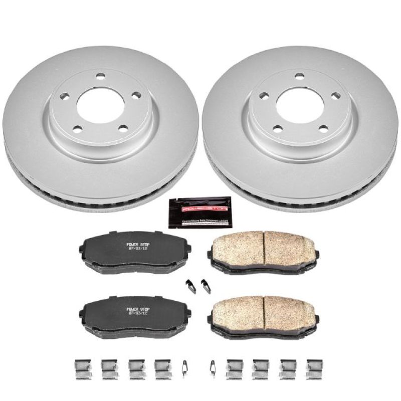 Power Stop 07-09 Ford Edge Front Z17 Evolution Geomet Coated Brake Kit PowerStop