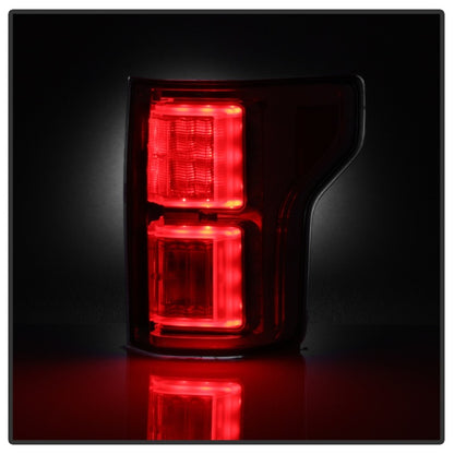 Spyder 18-19 Ford F-150 (W/O Blind Spot Sensor) LED Tail Lights - Chrome (ALT-YD-FF15018-LED-C) SPYDER