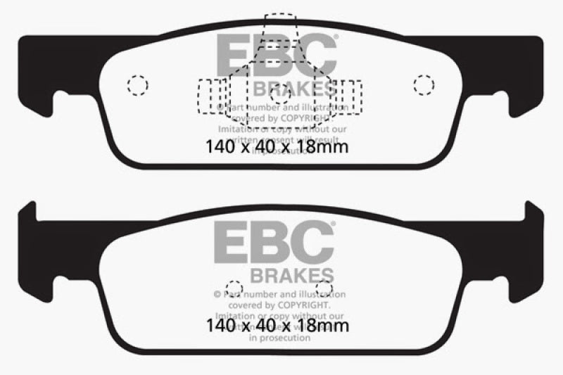 EBC Ultimax2 Front Brake Pads - UD1830 EBC