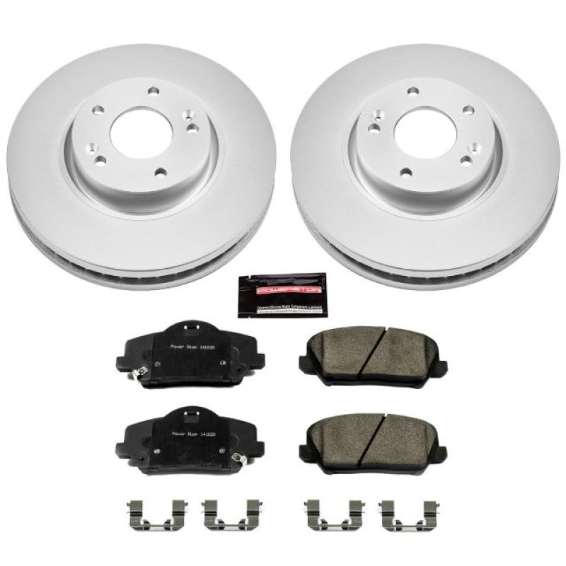 Power Stop 14-17 Kia Forte5 Front Z17 Evolution Geomet Coated Brake Kit