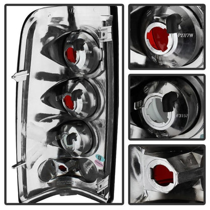 Spyder Chevy Silverado 1500 03-06 (Does Not Fit Stepside)Euro Tail Lights Blk Smke ALT-YD-CS03-BSM SPYDER