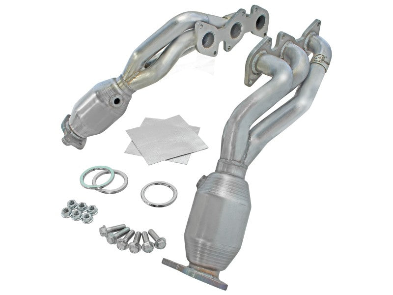 aFe 05-11 Toyota Tacoma V6-4.0L Twisted Steel 409 Stainless Steel Long Tube Header w/ Cat aFe