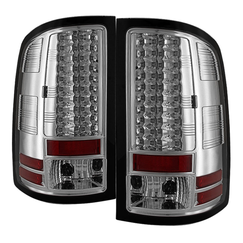 Spyder GMC Sierra 07-13 (Not fit 3500 Dually 4 Rear Wheels)LED Tail Lights Chrome ALT-YD-GS07-LED-C SPYDER