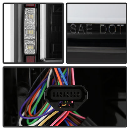 Spyder Dodge RAM 1500 19-21 Factory LED Model LED Tail Lights - Red Clear ALT-YD-DR19LED-SEQ-BK SPYDER