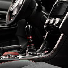 Load image into Gallery viewer, COBB Subaru 6-Speed Tall Weighted COBB Shift Knob - Black (Incl. Both Red + Blk Collars) 213370-BK