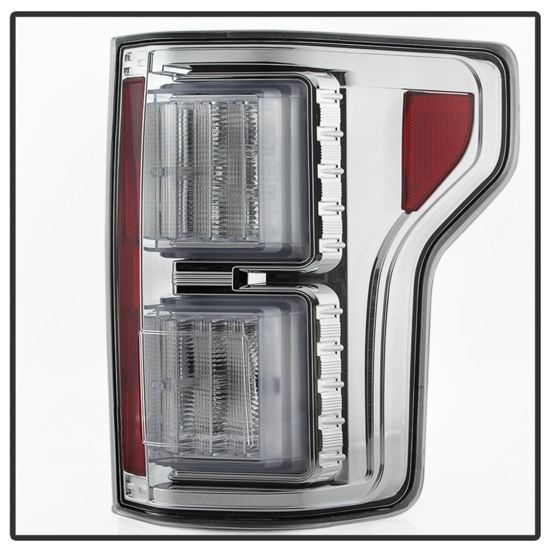 Spyder 18-19 Ford F-150 (W/O Blind Spot Sensor) LED Tail Lights - Chrome (ALT-YD-FF15018-LED-C) SPYDER