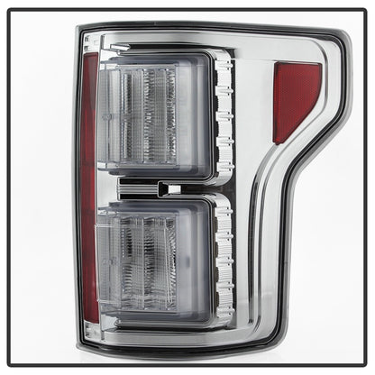Spyder 18-19 Ford F-150 (W/O Blind Spot Sensor) LED Tail Lights - Chrome (ALT-YD-FF15018-LED-C) SPYDER