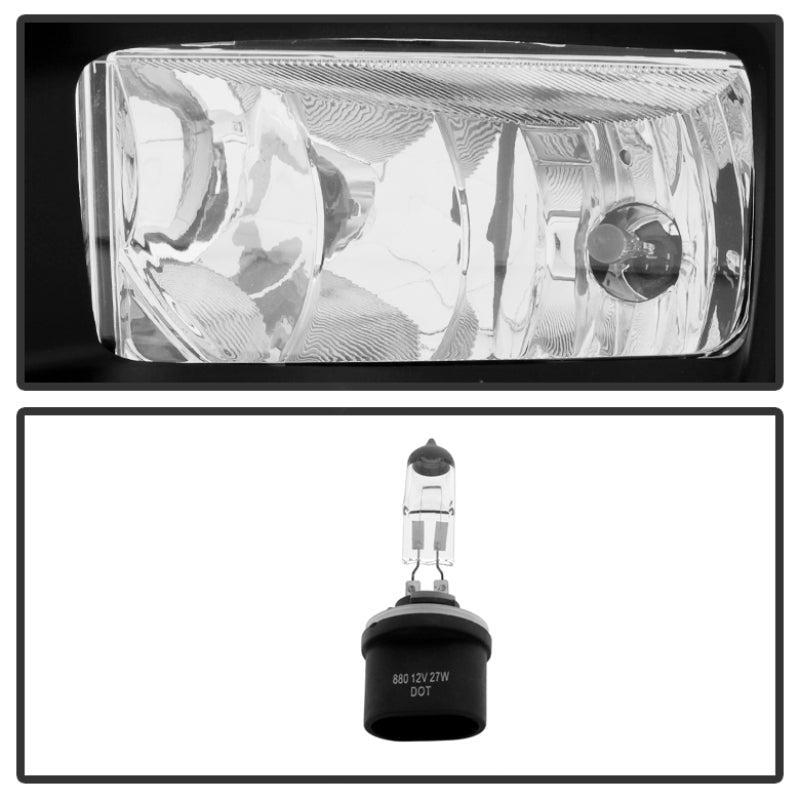 Spyder GMC Yukon/Yukon XL 2015-2017 OEM Fog Lights W/Cover and Switch Clear FL-GYD15-C SPYDER
