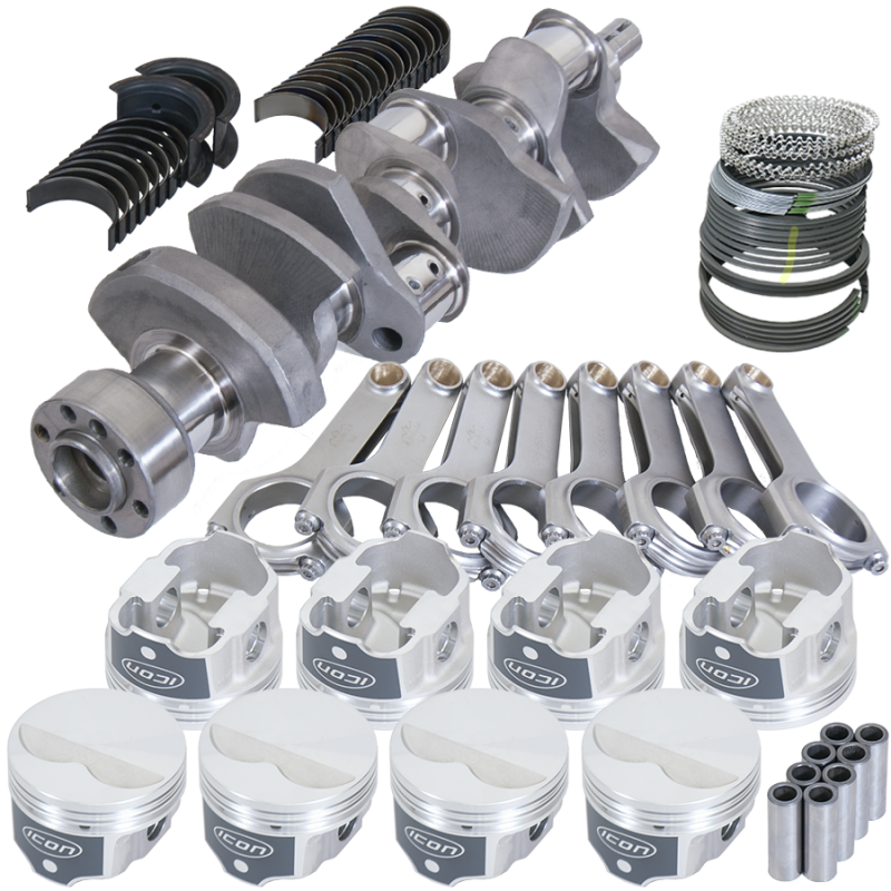 Eagle Chevy LT1 350 1Pc 3.480in Crank 5.700in H-Beam -3.7cc 4.000in Pistons Rotating Assembly