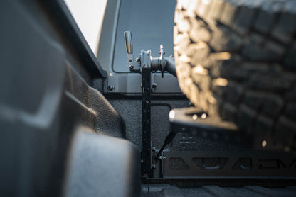 DV8 Offroad 2020+ Jeep Gladiator JT Adjustable In-Bed Tire Carrier