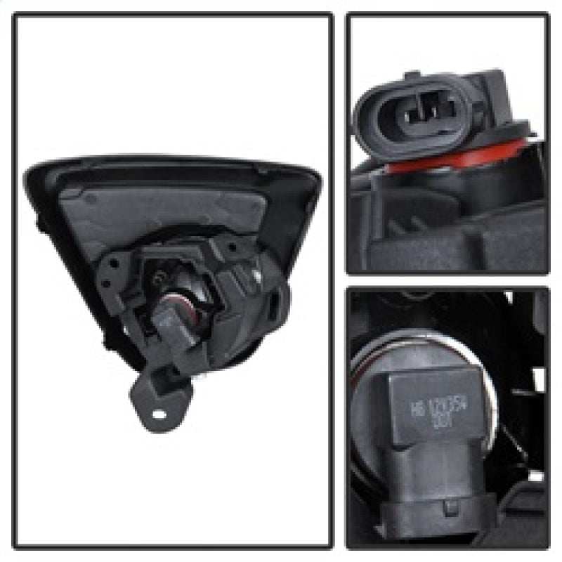Spyder Mazda CX-5 2012-2015 OEM Fog Light W/Universal Switch- Clear FL-MCX52012-C SPYDER