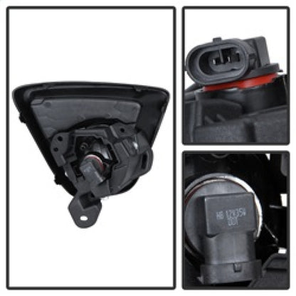 Spyder Mazda CX-5 2012-2015 OEM Fog Light W/Universal Switch- Clear FL-MCX52012-C SPYDER
