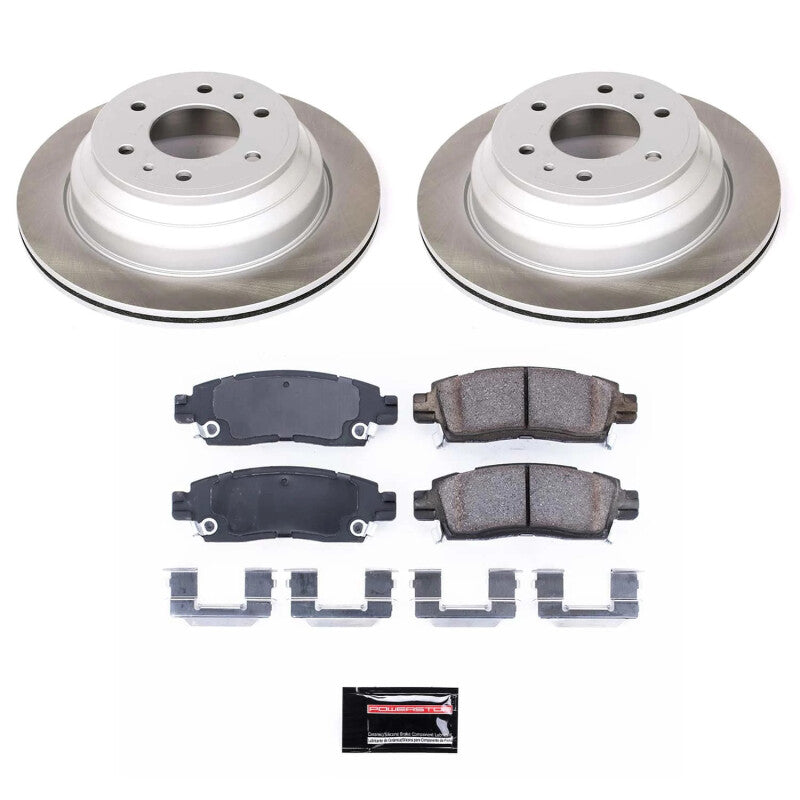 Power Stop 05-09 Saab 9-7x Rear Semi-Coated Rotor Kit PowerStop