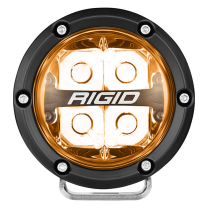 Rigid Industries 360-Series 4in LED Off-Road Spot Beam - Red Backlight (Pair)