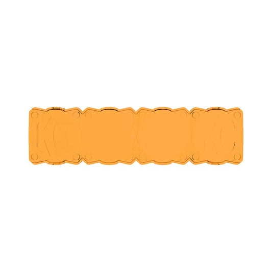 KC HiLiTES FLEX ERA LED Light Bar 10in. Light Shield - Amber (SHIELD ONLY) KC HiLiTES