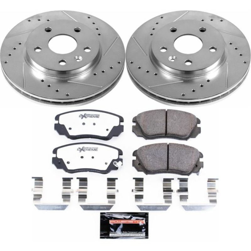 Power Stop 11-16 Buick LaCrosse Front Z26 Street Warrior Brake Kit PowerStop