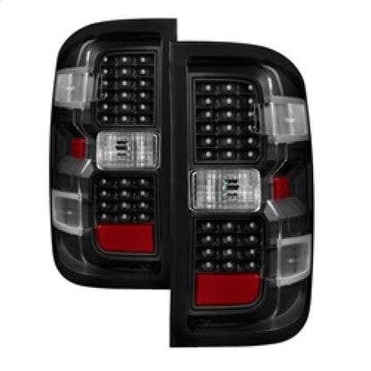 xTune Chevy 1500 14-16 / Silverado 2500HD/3500HD LED Tail Lights - Black ALT-JH-CS14-LED-BK SPYDER