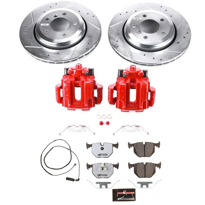 Power Stop 2006 BMW 330Ci Rear Z26 Street Warrior Brake Kit w/Calipers PowerStop