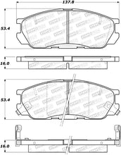 Load image into Gallery viewer, StopTech Premium Ceramic Rear Brake Pads - 308.05520