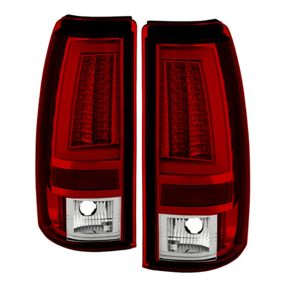 Spyder Chevy Silverado 1500/2500 99-02 Version 2 LED Tail Lights - Red Clear ALT-YD-CS99V2-LED-RC SPYDER