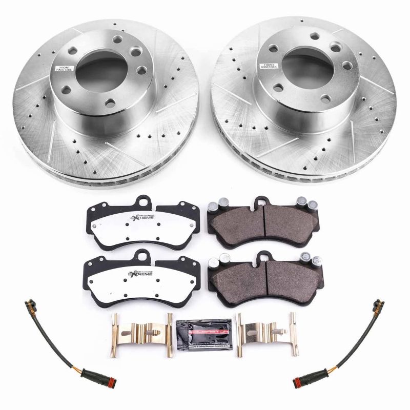 Power Stop 17-18 Mercedes-Benz G550 4x4 Front Z26 Street Warrior Brake Kit PowerStop