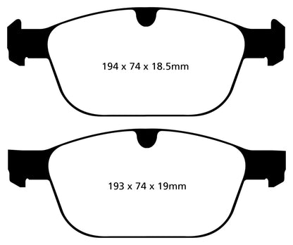 EBC YellowStuff Front Brake Pads - DP42018R EBC