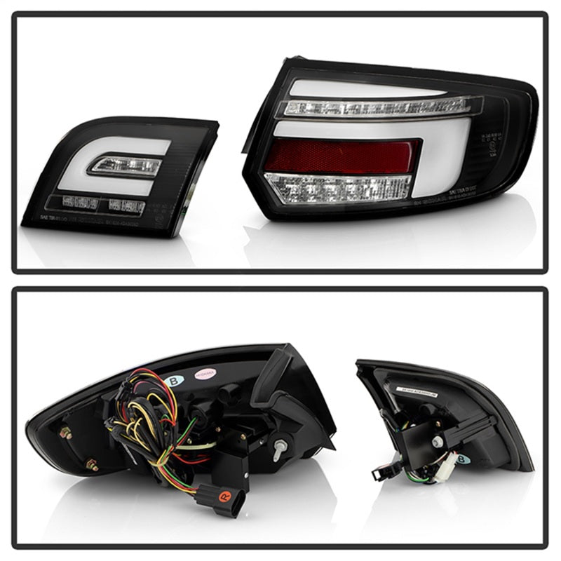 Spyder 09-13 Audi A3 Full LED Tail Lights - Black (ALT-YD-AA309-LED-BK) SPYDER