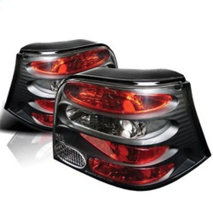 Spyder Volkswagen Golf 99-04 Euro Style Tail Lights Black ALT-YD-VG99-BK SPYDER