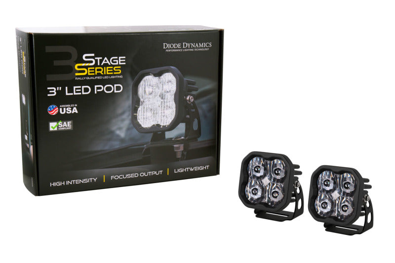 Diode Dynamics SS3 Pro ABL - White SAE Fog Standard (Pair)