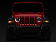 Load image into Gallery viewer, Raxiom 18-23 Jeep Wrangler JL Axial Series 9-In Angel Eye LED Headlights- Blk Housing (Clear Lens)