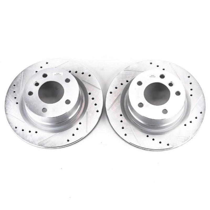 Power Stop 08-13 BMW 128i Rear Evolution Drilled & Slotted Rotors - Pair PowerStop