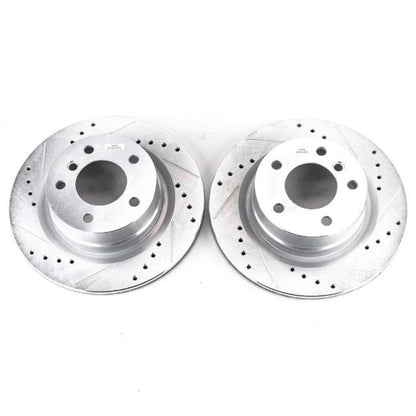 Power Stop 08-13 BMW 128i Rear Evolution Drilled & Slotted Rotors - Pair PowerStop
