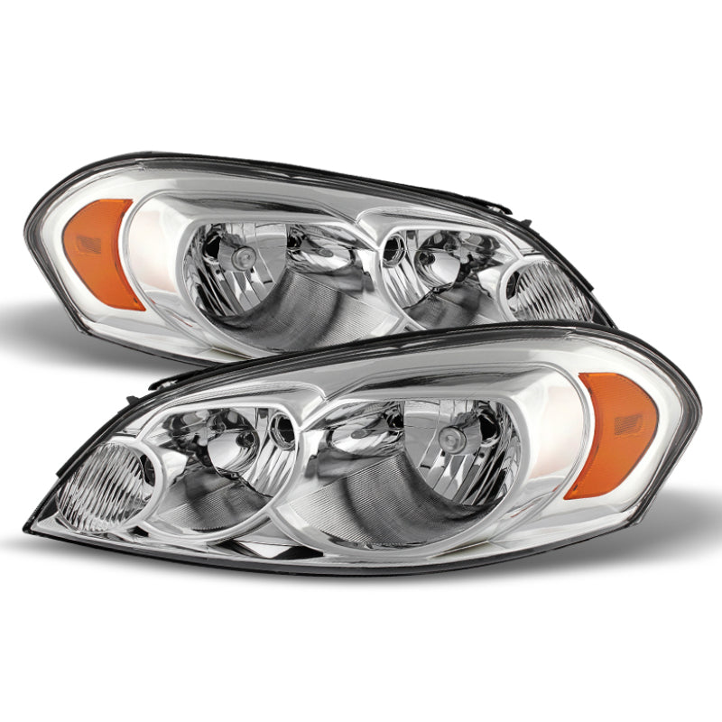 Xtune Chevy Impala 06-13 Monte Carlo 06-07 Crystal Headlights Chrome HD-JH-CIM06-AM-C SPYDER